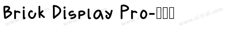 Brick Display Pro字体转换